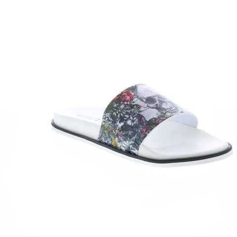 Robert Graham Whiteford RG5522F Mens White Synthetic Slides Sandals Shoes