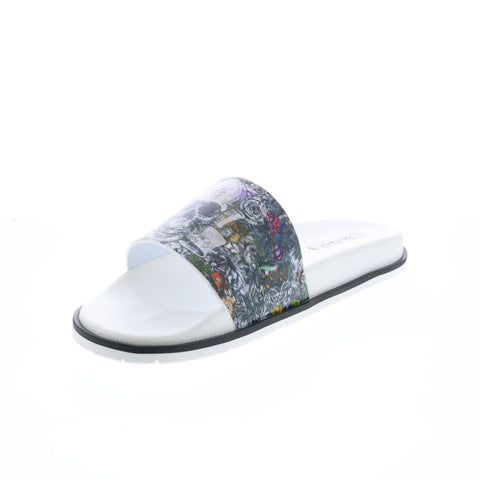 Robert Graham Whiteford RG5522F Mens White Synthetic Slides Sandals Shoes