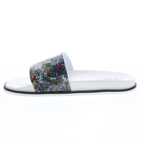 Robert Graham Whiteford RG5522F Mens White Synthetic Slides Sandals Shoes