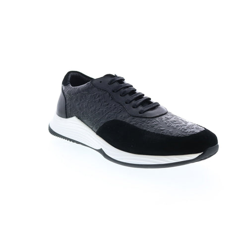 Robert Graham Gaia RG5568L Mens Black Leather Lifestyle Sneakers Shoes
