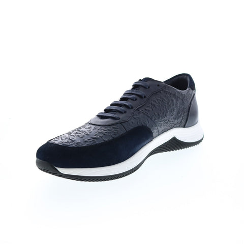 Robert Graham Gaia RG5568L Mens Blue Leather Lifestyle Sneakers Shoes