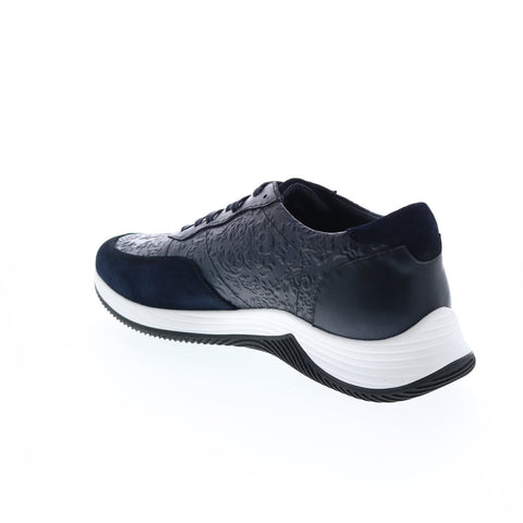 Robert Graham Gaia RG5568L Mens Blue Leather Lifestyle Sneakers Shoes