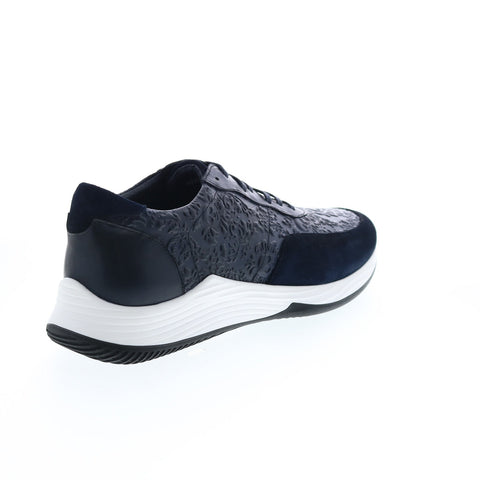 Robert Graham Gaia RG5568L Mens Blue Leather Lifestyle Sneakers Shoes