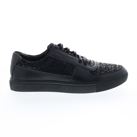 Robert Graham Ernest RG5595L Mens Black Leather Lifestyle Sneakers Shoes