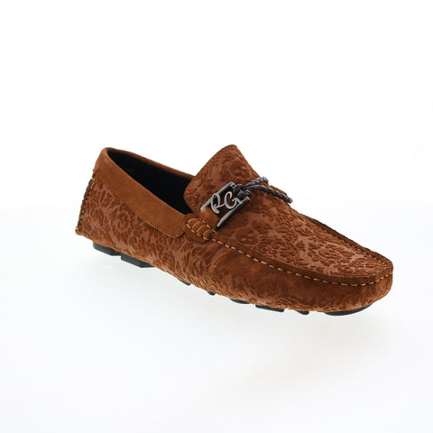 Robert Graham Meze RG5607S Mens Brown Suede Loafers Moccasin Shoes