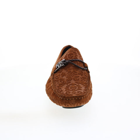 Robert Graham Meze RG5607S Mens Brown Suede Loafers Moccasin Shoes