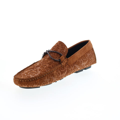 Robert Graham Meze RG5607S Mens Brown Suede Loafers Moccasin Shoes