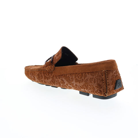 Robert Graham Meze RG5607S Mens Brown Suede Loafers Moccasin Shoes