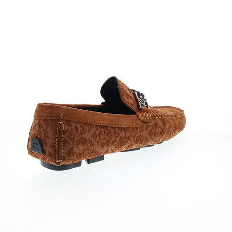 Robert Graham Meze RG5607S Mens Brown Suede Loafers Moccasin Shoes