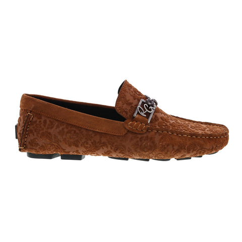 Robert Graham Meze RG5607S Mens Brown Suede Loafers Moccasin Shoes