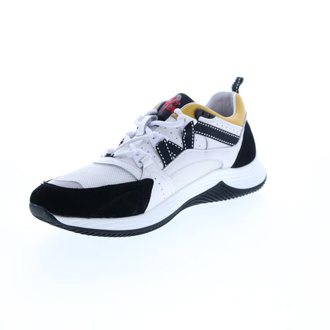 Robert Graham Typhoon RG5613L Mens White Suede Lifestyle Sneakers Shoes