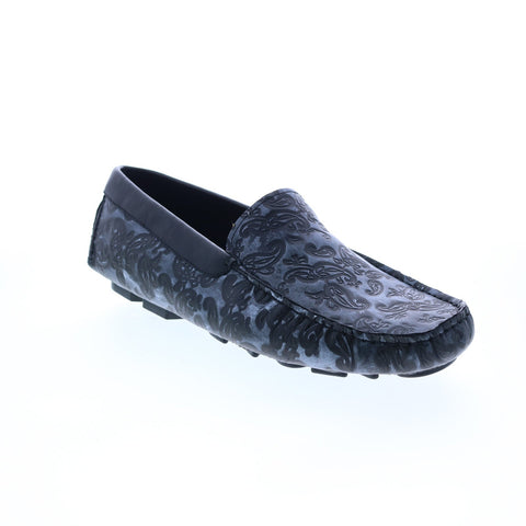 Robert Graham Battlestar RG5694S Mens Black Leather Loafers Moccasin Shoes
