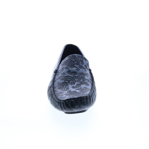 Robert Graham Battlestar RG5694S Mens Black Leather Loafers Moccasin Shoes
