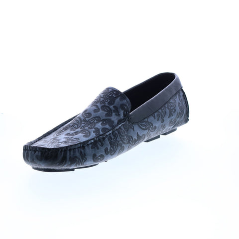 Robert Graham Battlestar RG5694S Mens Black Leather Loafers Moccasin Shoes