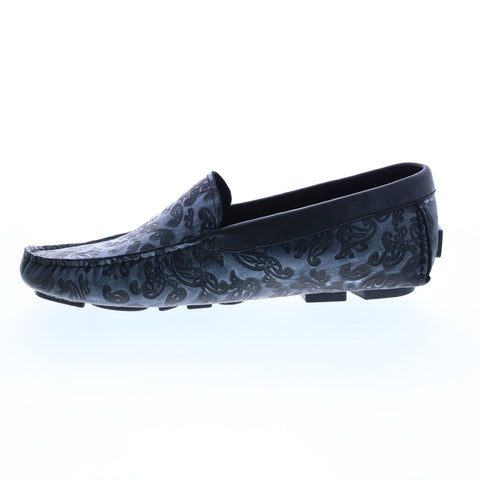 Robert Graham Battlestar RG5694S Mens Black Leather Loafers Moccasin Shoes