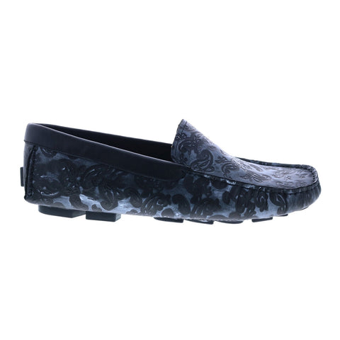 Robert Graham Battlestar RG5694S Mens Black Leather Loafers Moccasin Shoes