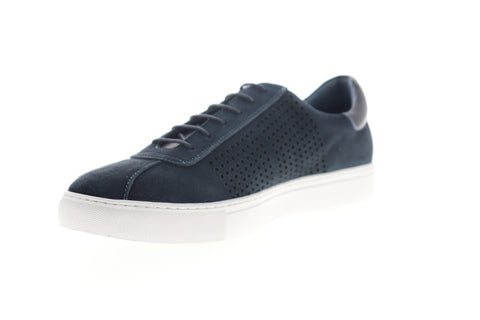 Robert Graham Anson RGL5203 Mens Blue Suede Low Top Lifestyle Sneakers Shoes