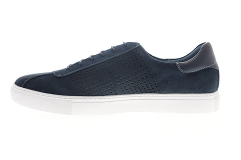 Robert Graham Anson RGL5203 Mens Blue Suede Low Top Lifestyle Sneakers Shoes