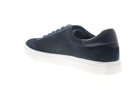 Robert Graham Anson RGL5203 Mens Blue Suede Low Top Lifestyle Sneakers Shoes