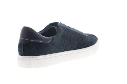 Robert Graham Anson RGL5203 Mens Blue Suede Low Top Lifestyle Sneakers Shoes