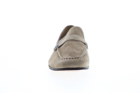 Robert Graham Norris RGS5139 Mens Brown Suede Low Top Casual Loafers Shoes