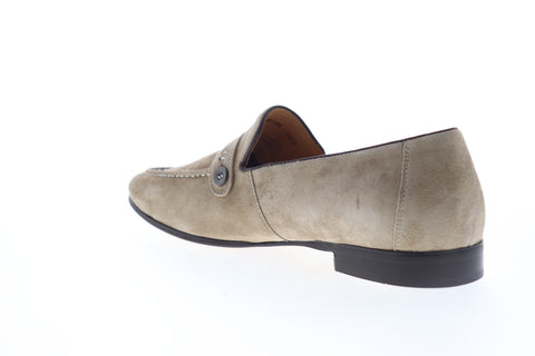 Robert Graham Norris RGS5139 Mens Brown Suede Low Top Casual Loafers Shoes