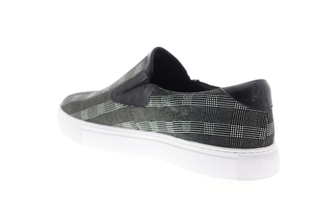 Robert Graham Seldon RGS5188 Mens Black Leather Low Top Lifestyle Sneakers Shoes