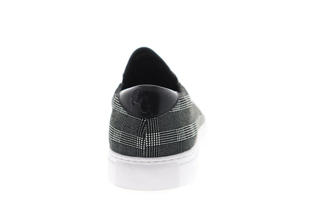 Robert Graham Seldon RGS5188 Mens Black Leather Low Top Lifestyle Sneakers Shoes