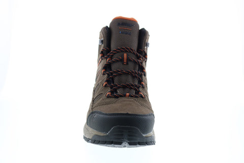 Hi-Tec Ridge Mid RIDGEMID Mens Brown Leather Lace Up Hiking Boots