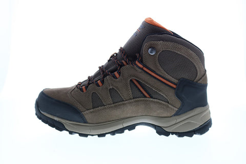 Hi-Tec Ridge Mid RIDGEMID Mens Brown Leather Lace Up Hiking Boots