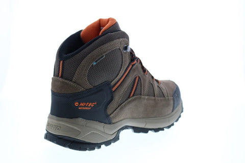 Hi-Tec Ridge Mid RIDGEMID Mens Brown Leather Lace Up Hiking Boots