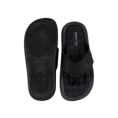 Kenneth Cole Reaction Back Flip RM07268LE Mens Black Flip-Flops Sandals Shoes