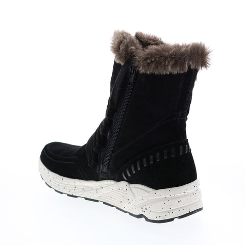 Earth Roamer ROAMER-BLK Womens Black Suede Lace Up Boots