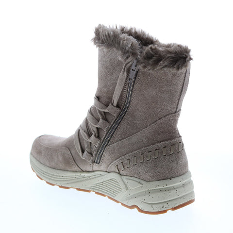 Earth Roamer ROAMER-TAU Womens Beige Suede Lace Up Boots