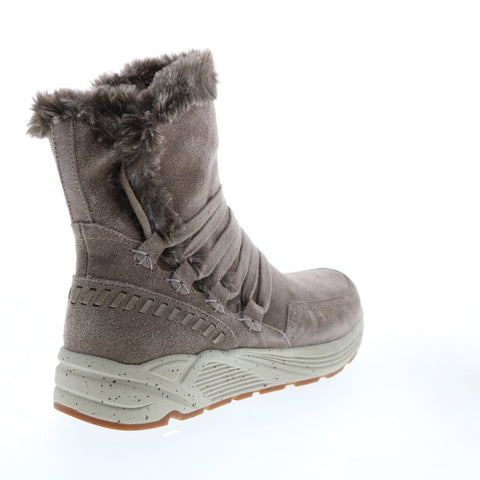 Earth Roamer ROAMER-TAU Womens Beige Suede Lace Up Boots