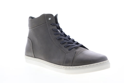 Robert Wayne Daxton RW100007M Mens Gray Leather Lace Up Lifestyle Sneakers Shoes
