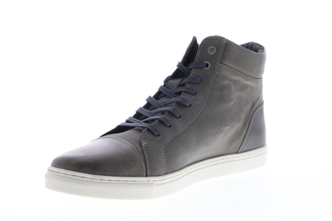 Robert Wayne Daxton RW100007M Mens Gray Leather Lace Up Lifestyle Sneakers Shoes