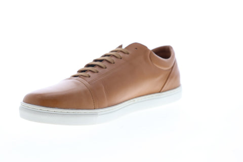 Robert Wayne Dary RW100077M Mens Brown Leather Low Top Lifestyle Sneakers Shoes