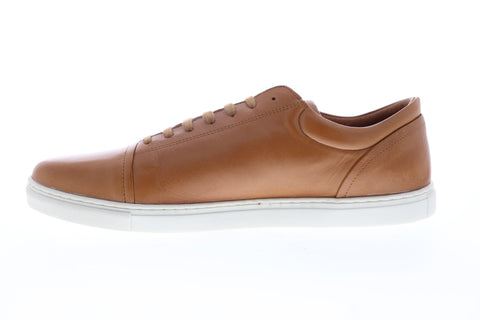 Robert Wayne Dary RW100077M Mens Brown Leather Low Top Lifestyle Sneakers Shoes