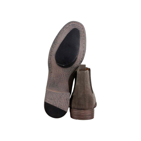 Robert Wayne Delaware Mens Gray Suede Casual Dress Slip On Boots Shoes