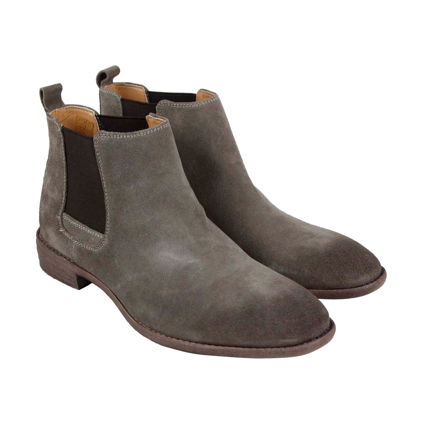 Robert Wayne Delaware RW100221M Mens Gray Suede Slip On Chelsea