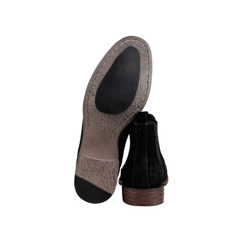 Robert Wayne Delaware RW100223M Mens Black Suede Slip On Chelsea Boots