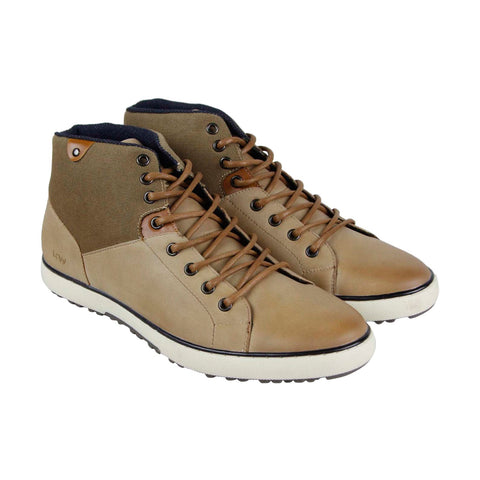 Robert Wayne Eion RW100230M Mens Tan Brown Casual High Top Sneakers Shoes