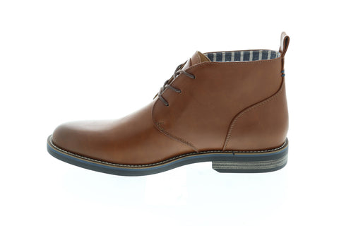 Robert Wayne Minos RW100246M Mens Brown Leather Mid Top Lace Up Chukkas Boots