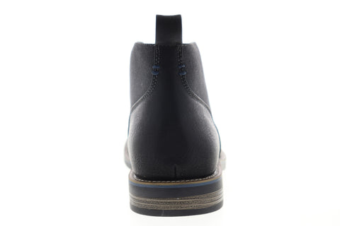 Robert Wayne Minos 2 RW100430M Mens Black Leather Mid Top Lace Up Chukkas Boots