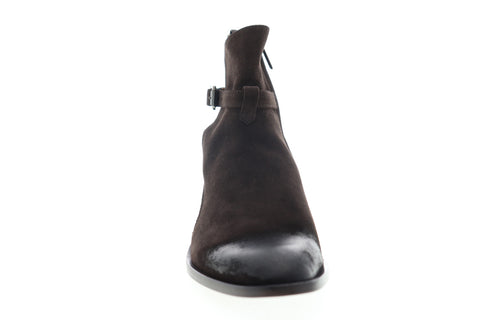 Robert Wayne Leonardo RW100527M Mens Brown Suede High Top Casual Dress Boots