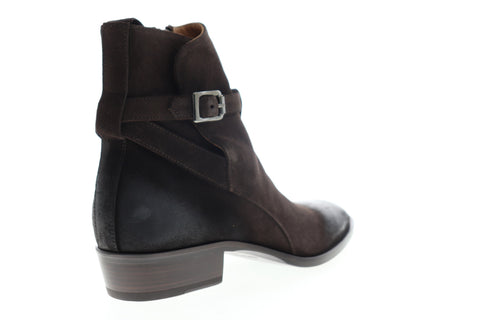 Robert Wayne Leonardo RW100527M Mens Brown Suede High Top Casual Dress Boots