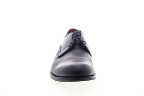 Robert Wayne Emanuelle RW100540M Mens Blue Leather Plain Toe Oxfords Shoes