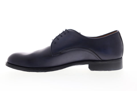 Robert Wayne Emanuelle RW100540M Mens Blue Leather Plain Toe Oxfords Shoes