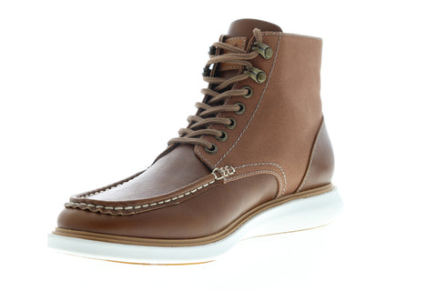 Robert Wayne Doug RW100560M Mens Brown Leather High Top Casual Dress Boots